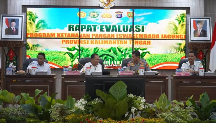 Tunjukkan Komitmen dan Sinergitas, Gubernur dan Wagub Hadiri Evaluasi Ketahanan Pangan Bersama Polda Kalteng