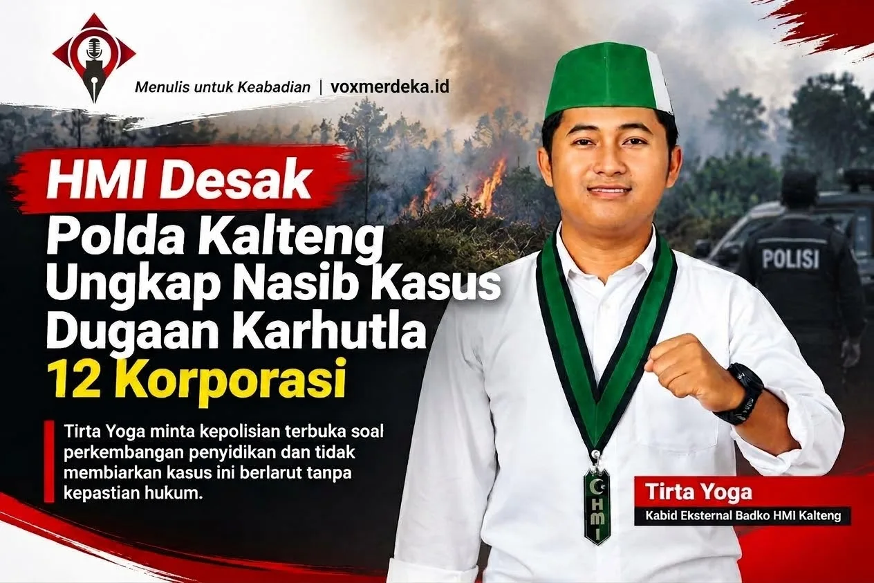 Badko HMI Desak Polda Kalteng Ungkap Nasib Kasus Dugaan Karhutla 12 Korporasi