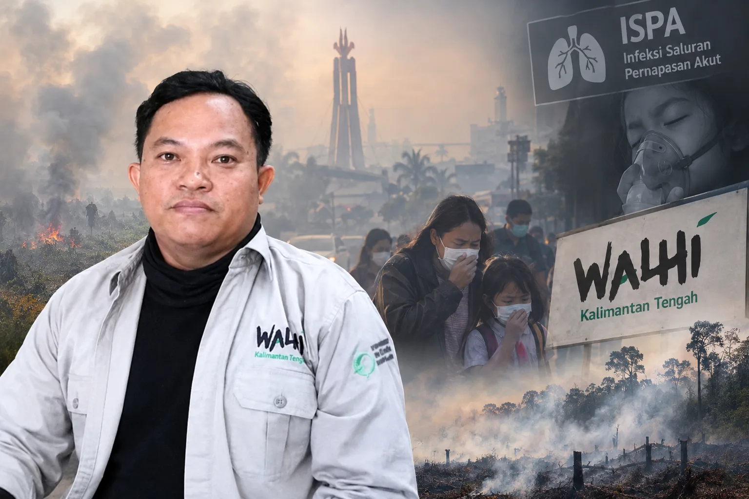 WALHI Kalteng Desak Pemerintah Bertanggung Jawab atas Lonjakan ISPA Akibat Kabut Asap