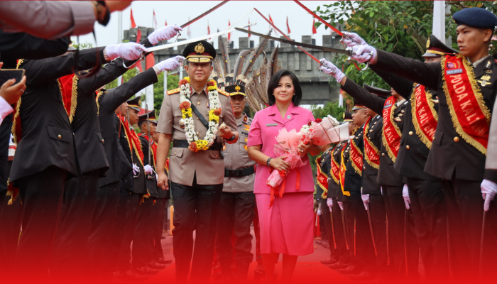 Pedang Pora Sambut Kedatangan Kapolda Kalteng Irjen Pol Iwan Kurniawan