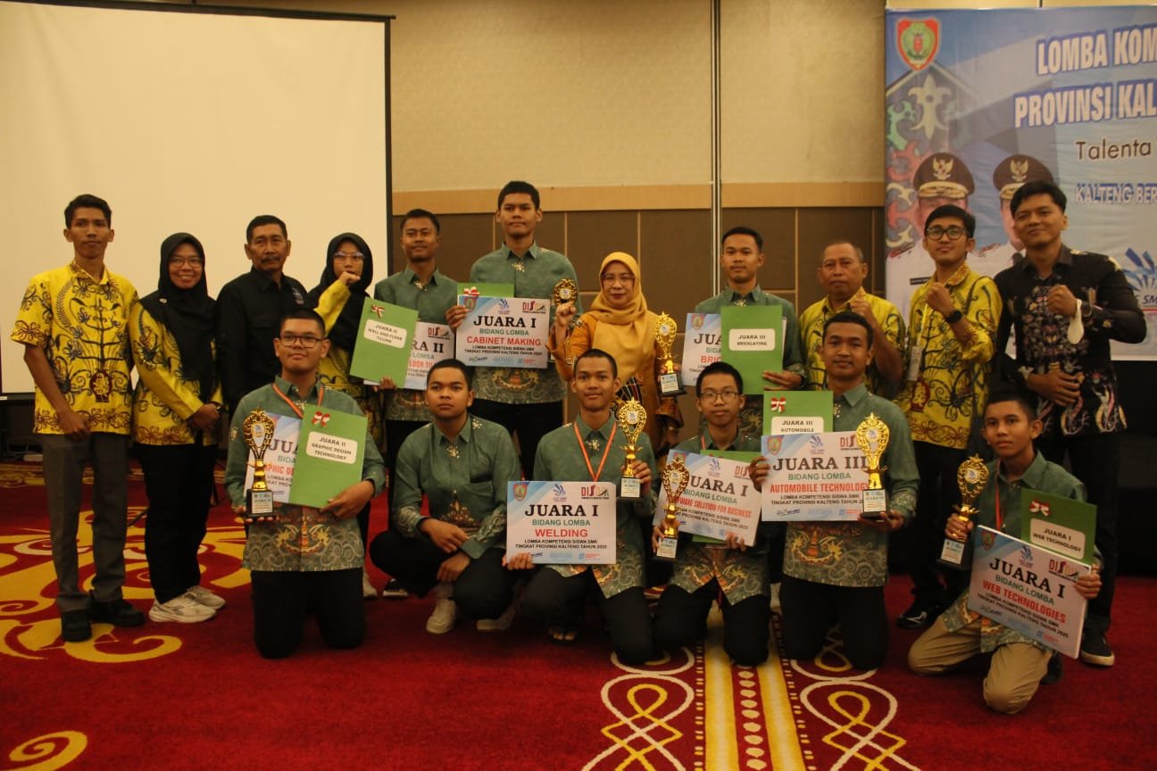 Prestasi Gemilang! Siswa SMKN 1 Palangka Raya Borong Juara di LKS Provinsi Kalteng 2025