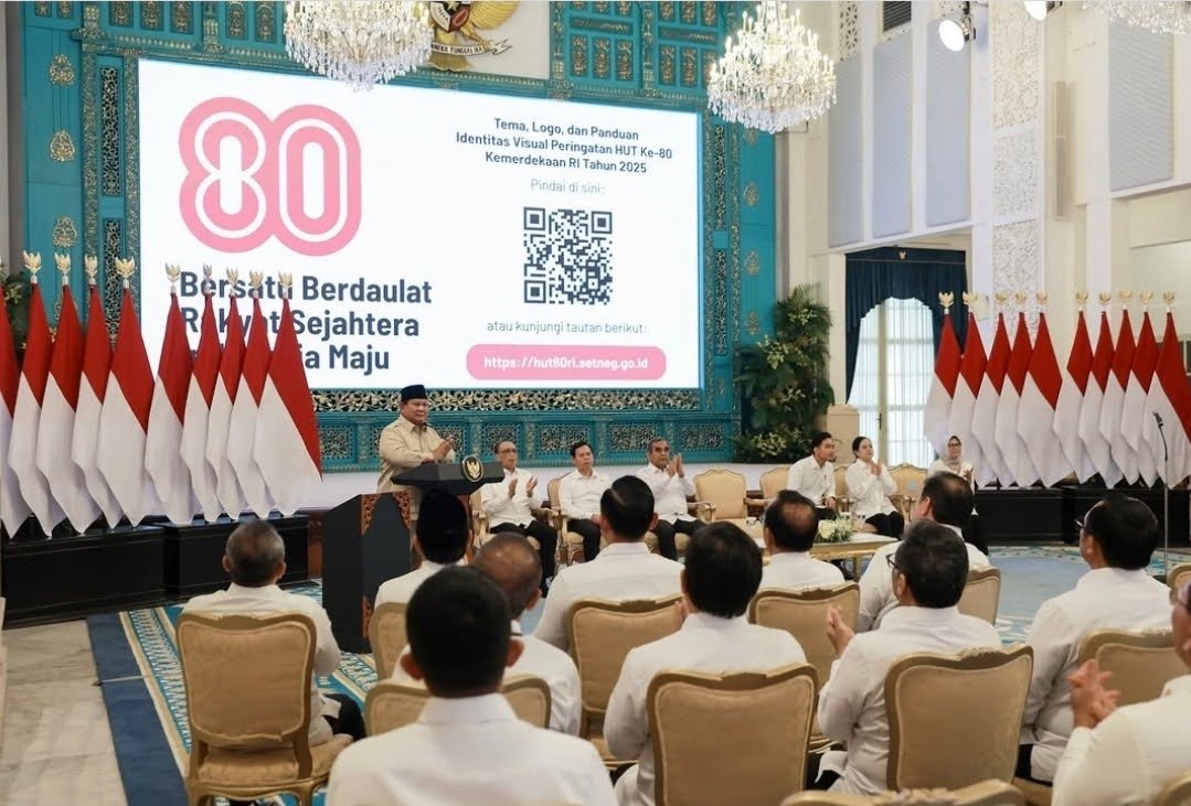 Presiden Prabowo Luncurkan Logo HUT RI Ke-80, Ini Wujud dan Maknanya