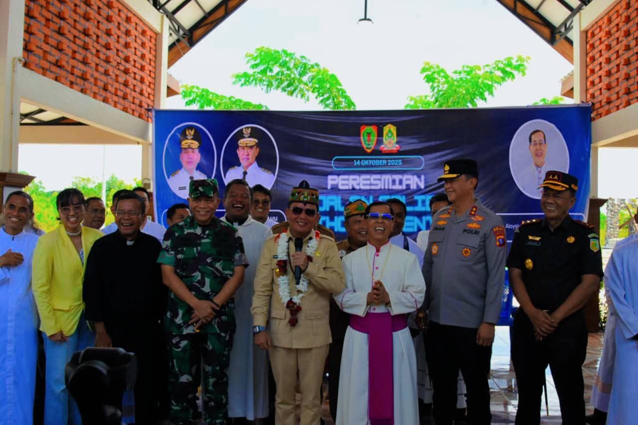 Junjung Tinggi Semangat Toleransi, Gubernur Kalteng Hadiri Peresmian Jalan Salib Catholik Center Palangka Raya