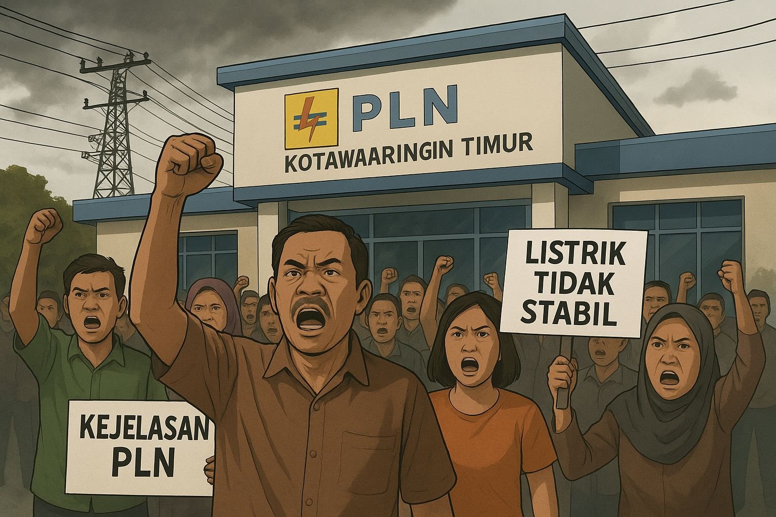 Listrik 'Labil' Dua Bulan, Warga Pelita Barat Kotim Ancam 'Geruduk' Kantor PLN!
