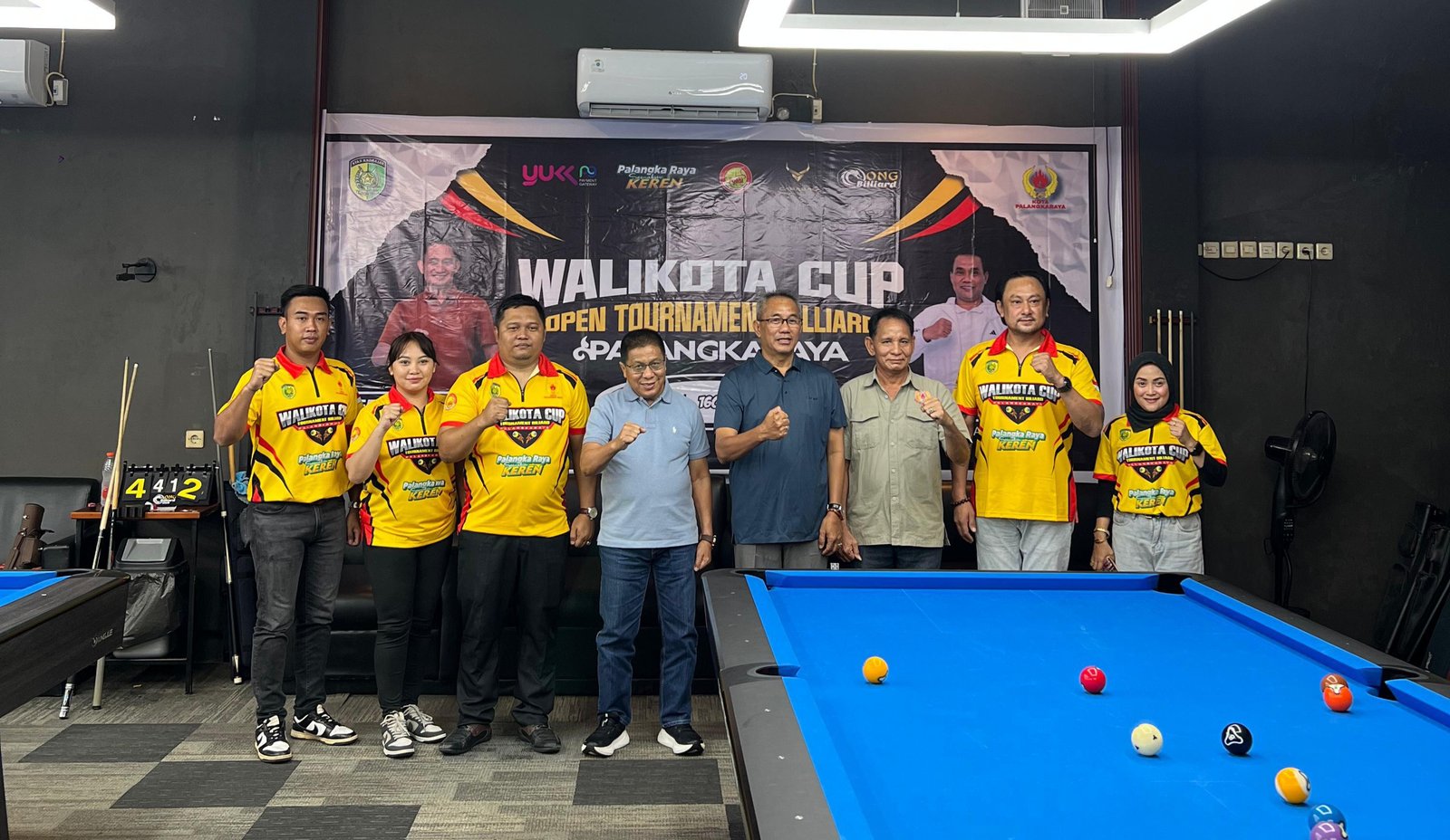 Pembukaan Wali Kota Billiard Cup Palangka Raya Pecahkan Rekor Peserta, Bukti Dukungan Penuh Wali Kota Fairid Naparin