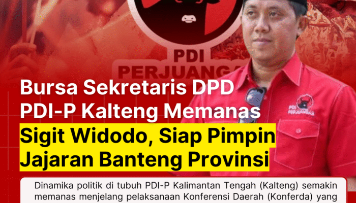 Bursa Sekretaris DPD PDI-P Kalteng Memanas: Sigit Widodo, Anggota DPRD Palangka Raya, Siap Pimpin Jajaran Banteng Provinsi