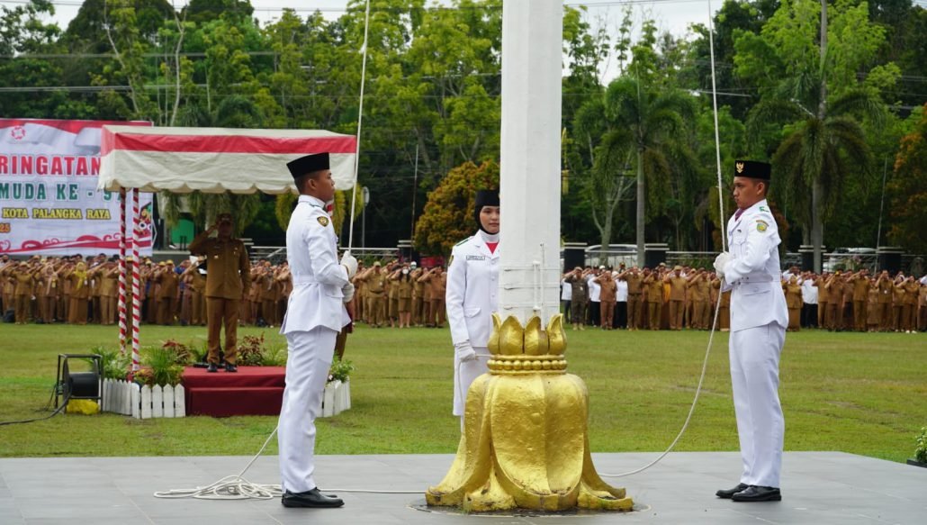 Wakil Wali Kota Achmad Zaini Pimpin Upacara Hari Sumpah Pemuda ke-97 di Palangka Raya