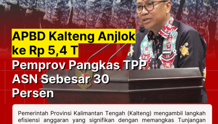 APBD Kalteng Anjlok ke Rp 5,4 T, Pemprov Pangkas TPP ASN Sebesar 30 Persen