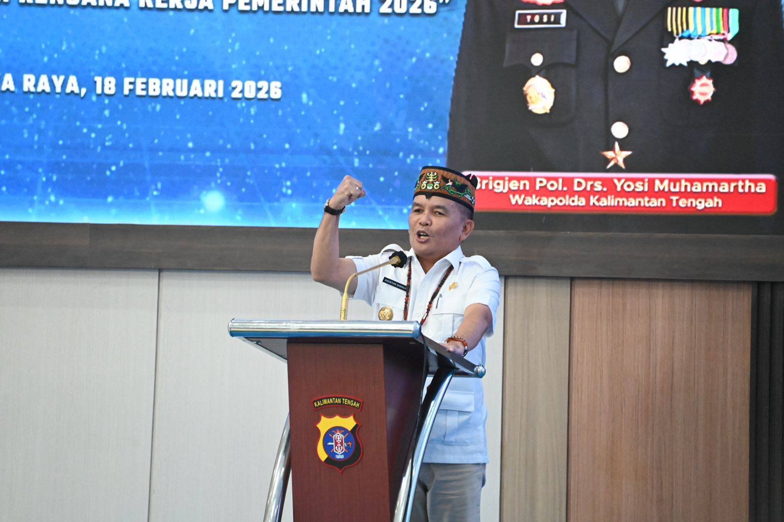 Gubernur di Rapim Polda Kalteng: Integritas dan Profesionalisme Adalah Harga Mati