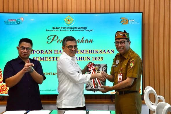 Pemprov Kalteng Terima LHP Semester II Tahun 2025 dari BPK Perwakilan Kalteng