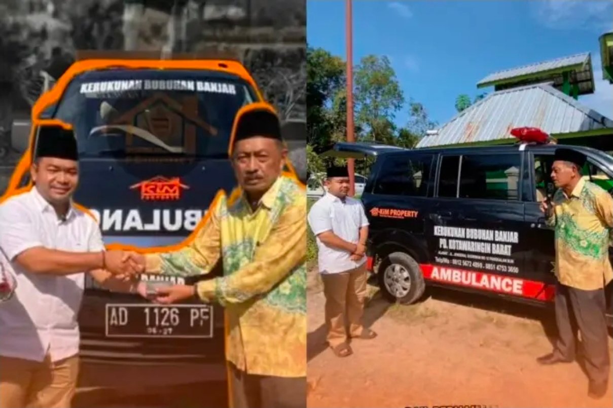 Wujudkan Kepedulian, Kim Property Serahkan Ambulans bagi Warga Kobar