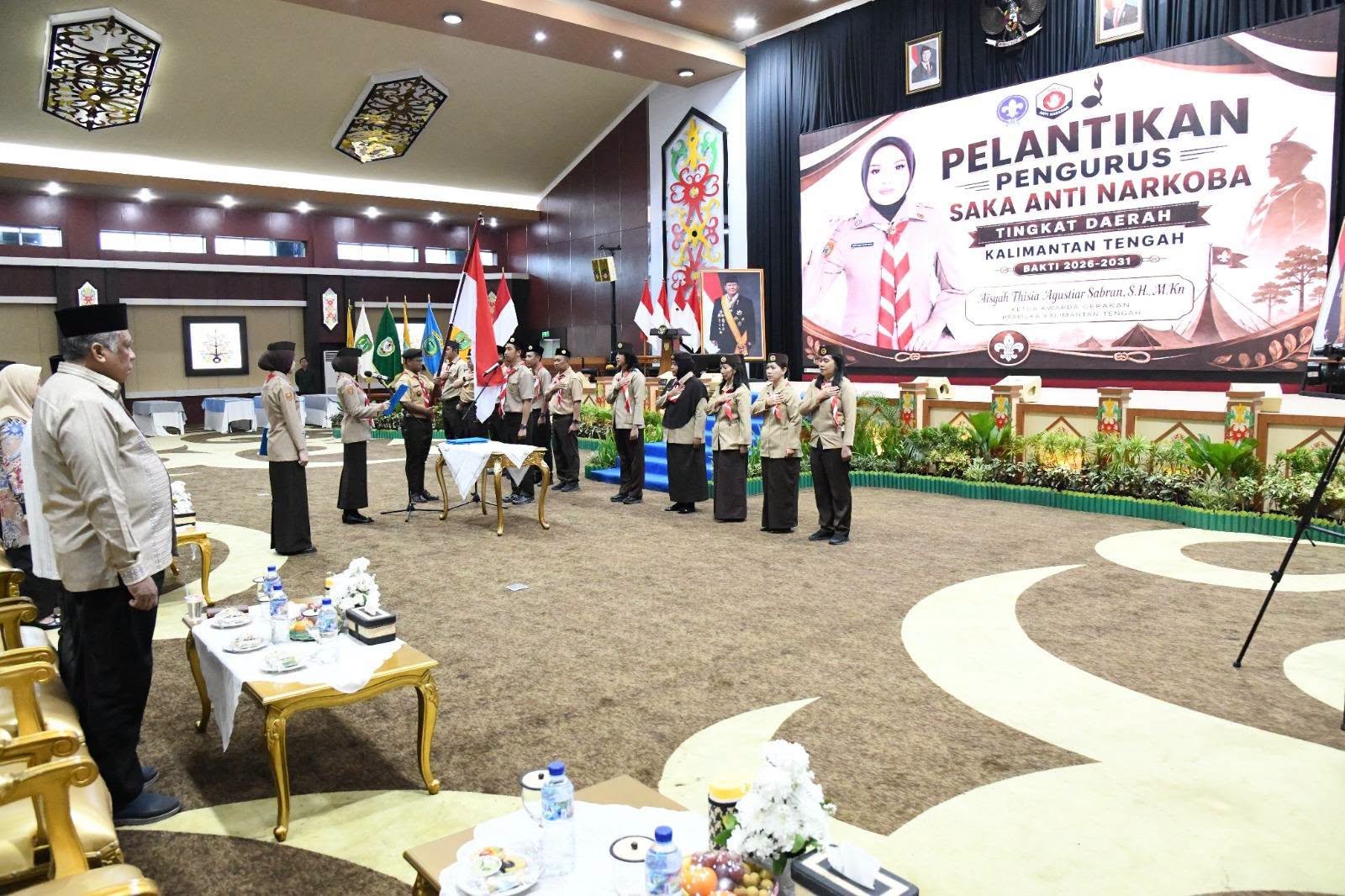 Resmi Dilantik, Saka Anti Narkoba Kalteng Bukan Sekadar Melawan Tetapi Didorong Jadi Ruang Kreatif Generasi Muda