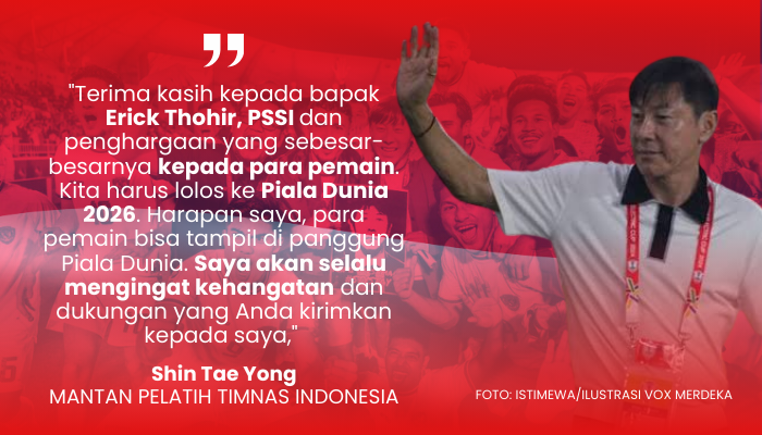 Pesan Menyentuh Shin Tae Yong Ucapkan Terimakasih Kepada Erick Tohir, Pemain Timnas Hingga Penggemar Sepak Bola