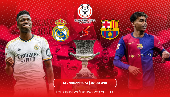 Malam Ini Derby El Clasico di Final Piala Super Copa de Espana, Siapa Juara?