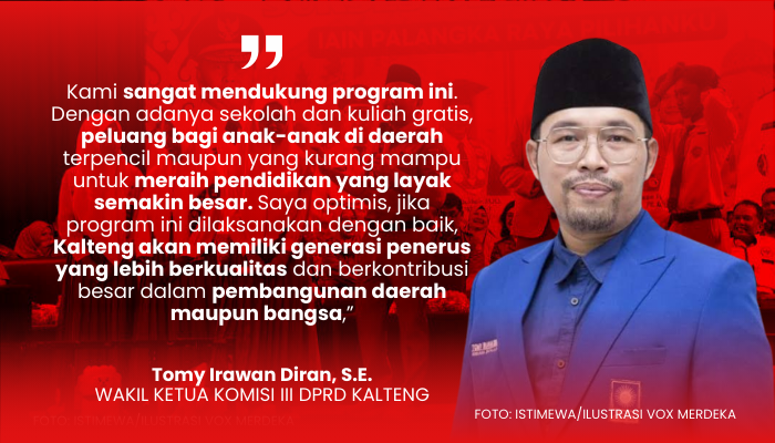 DPRD Kalteng Apresiasi Program Sekolah dan Kuliah Gratis, Buka Akses Pendidikan Bagi Semua