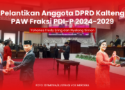 Yohanes Freddy Ering dan Nyelong Inga Simon Resmi Dilantik Sebagai Anggota DPRD Kalteng