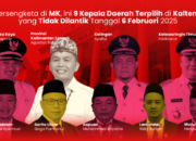 Bersengketa di MK, Ini 9 Kepala Daerah Terpilih di Kalteng yang Tidak Dilantik Tanggal 6 Februari 2025