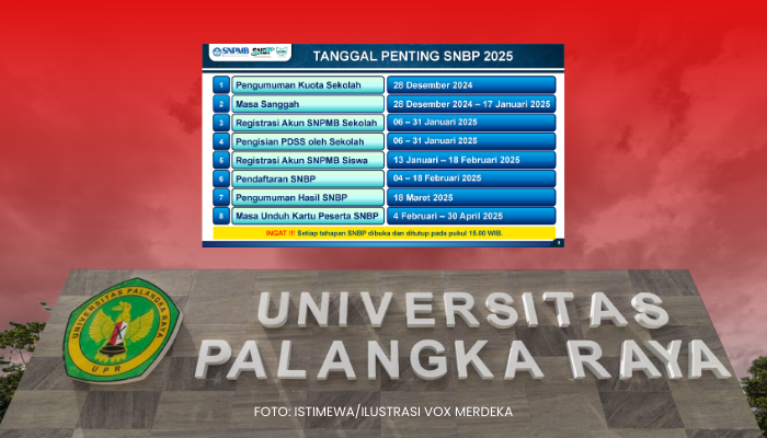 SNPMB 2025 dibuka, Universitas Palangka Raya Siap Menerima Mahasiswa Baru