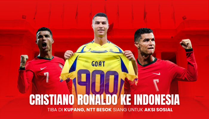 Tiba Besok Siang, Cristiano Ronaldo Datang Ke Kupang untuk Aksi Sosial