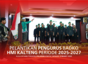 Pengurus Badko HMI Kalteng Periode 2025-2027 Resmi Dilantik