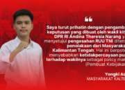 Masyarakat Ini Kecewa dengan Wakil Rakyat Dapil Kalteng Ikut Setujui Pengesahan RUU TNI