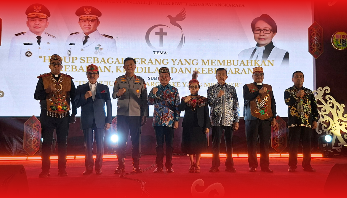 Gubernur Agustiar Sabran Ajak Jemaat GKE Rawat Keharmonisan dan Falsafah Huma Betang