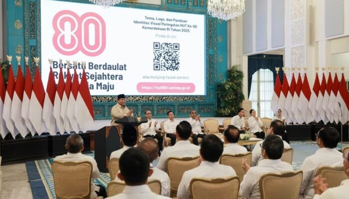 Presiden Prabowo Luncurkan Logo HUT RI Ke-80, Ini Wujud dan Maknanya